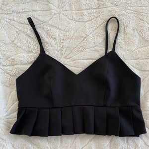 Black crop top
